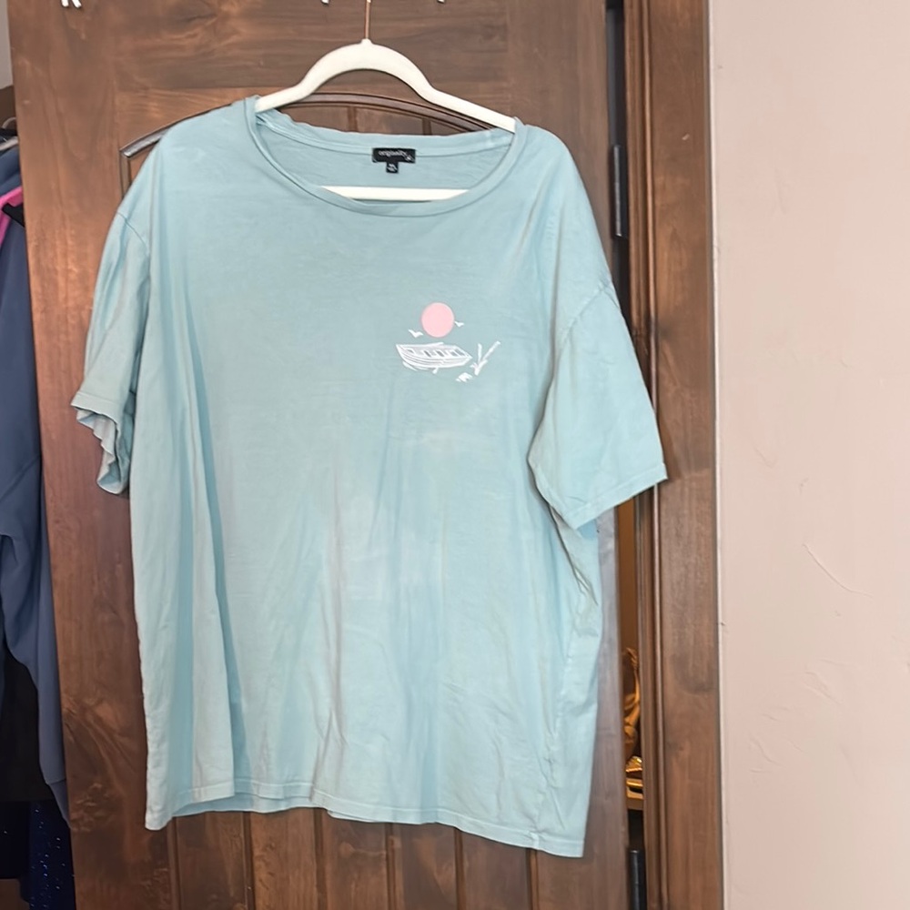 Light Blue Graphic T-Shirt
